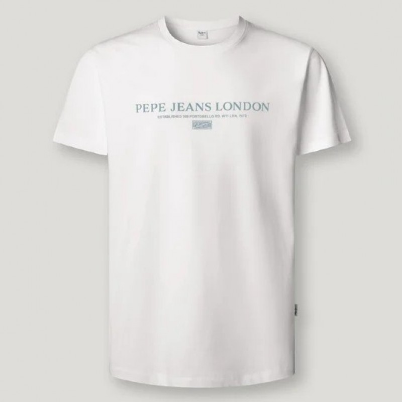 Μπλούζα με κοντό μανίκι essentials Summer logo White Pepe jeans