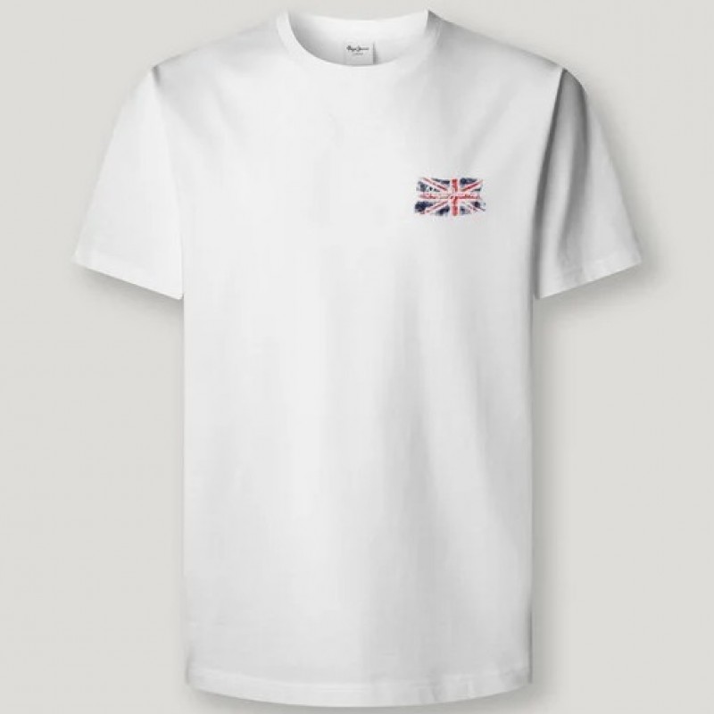 Μπλούζα με κοντό μανίκι essentials small logo White Pepe jeans
