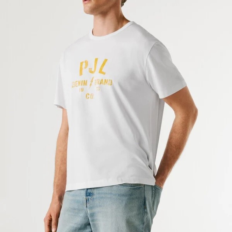 Μπλούζα με κοντό μανίκι Gunner tee White Pepe jeans