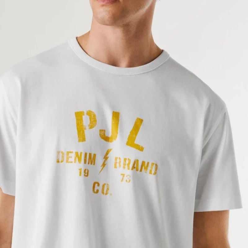 Μπλούζα με κοντό μανίκι Gunner tee White Pepe jeans