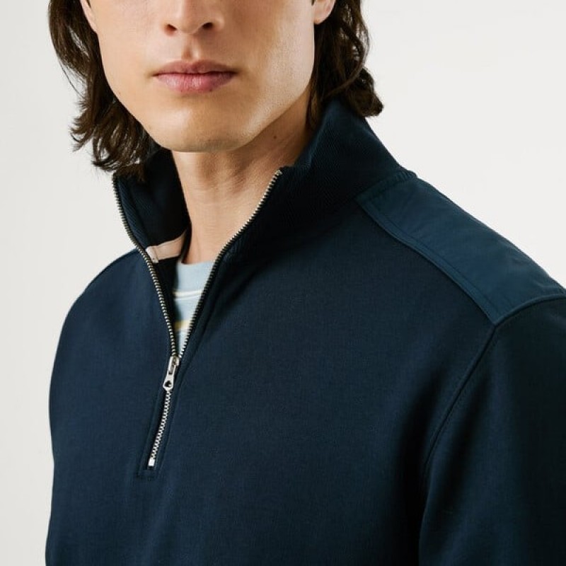 Φούτερ με φερμουάρ Mercuit Blue Pepe jeans