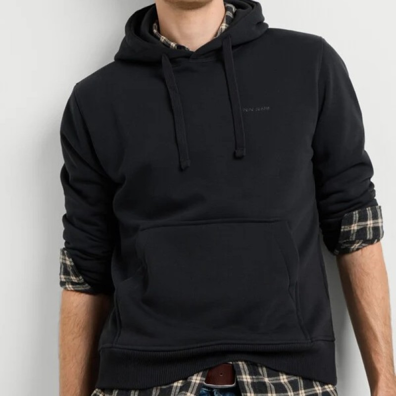 Φούτερ με κουκούλα Jefferson hoodie Black Pepe jeans