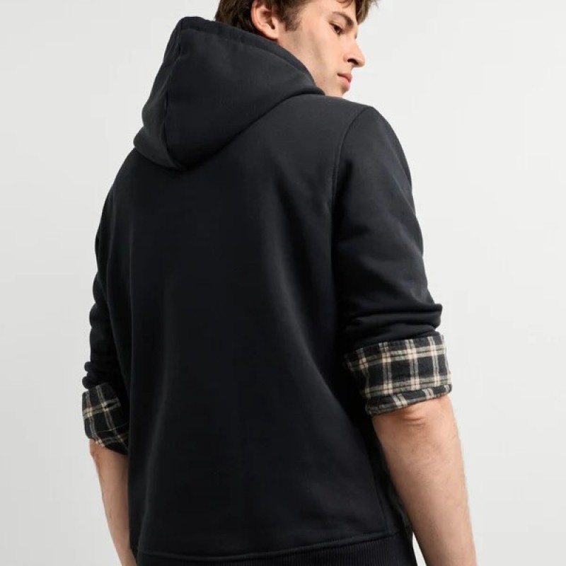 Φούτερ με κουκούλα Jefferson hoodie Black Pepe jeans