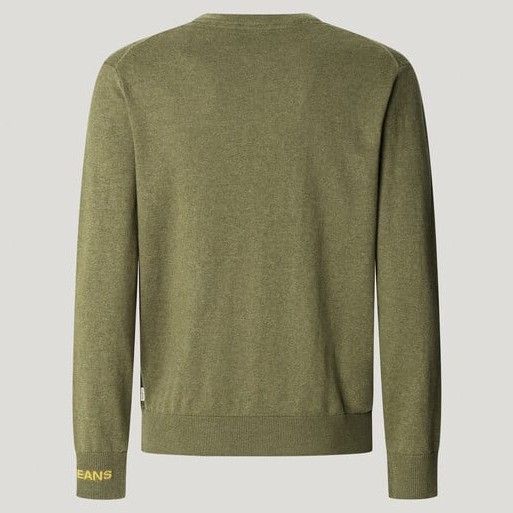 Πουλόβερ ανδρικό Andre crew neck Olive Pepe jeans	