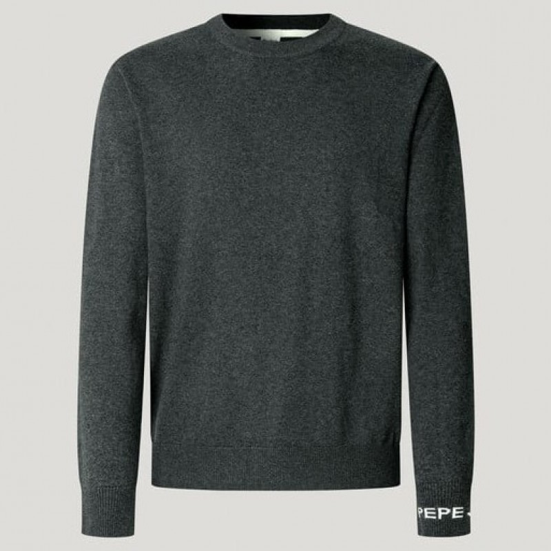 Πουλόβερ ανδρικό Andre crew neck Grey Pepe jeans	