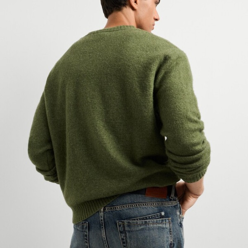 Πουλόβερ ανδρικό Deacon crew Green Pepe jeans