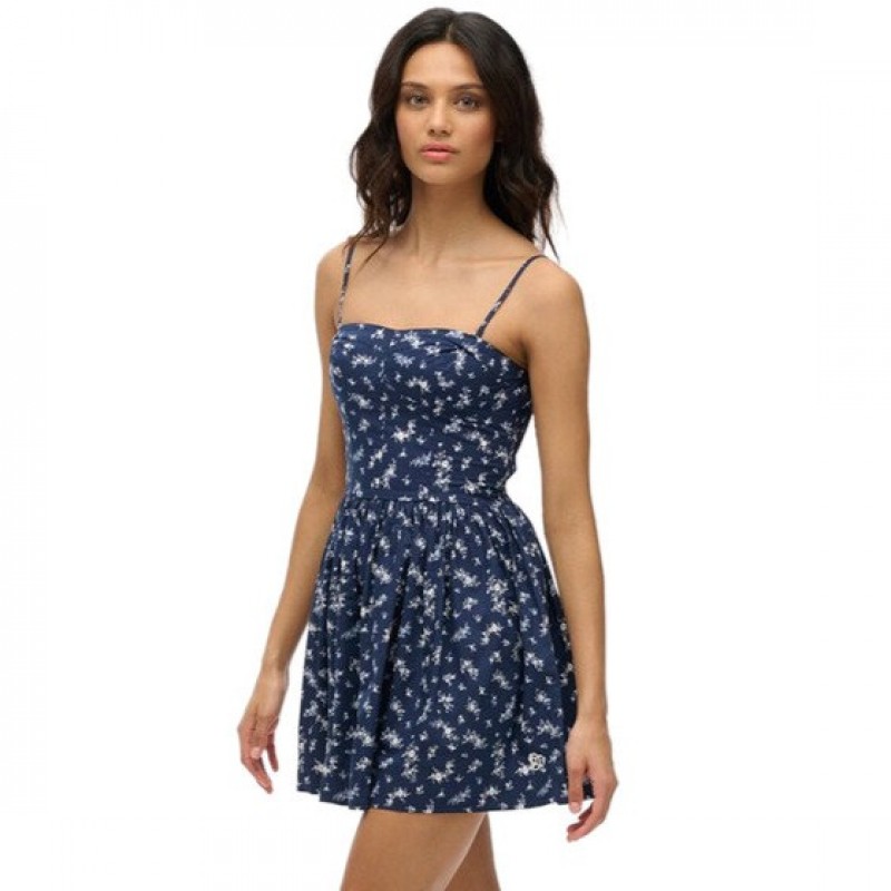 Φόρεμα μίνι all over print Blue Superdry