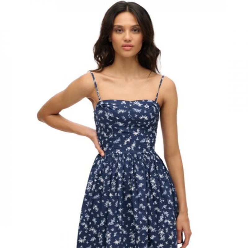 Φόρεμα μίνι all over print Blue Superdry