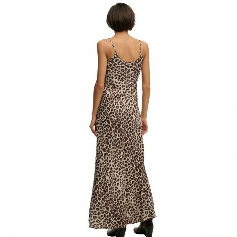 Φόρεμα μάξι animal printed Brown Superdry