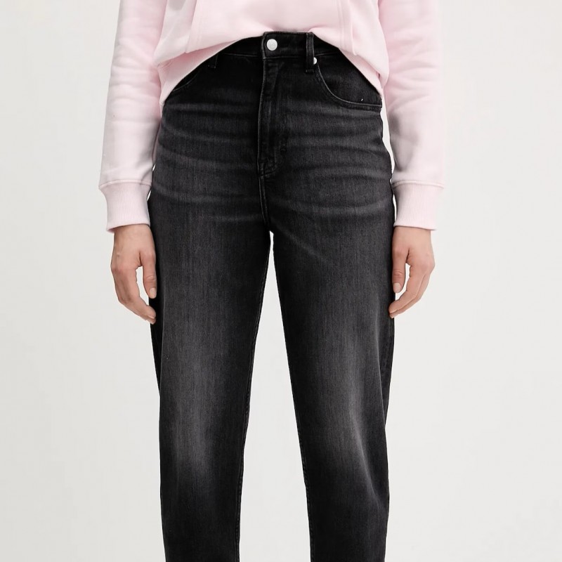 Παντελόνι τζίν Mom tpr BI5181 Black Tommy jeans	