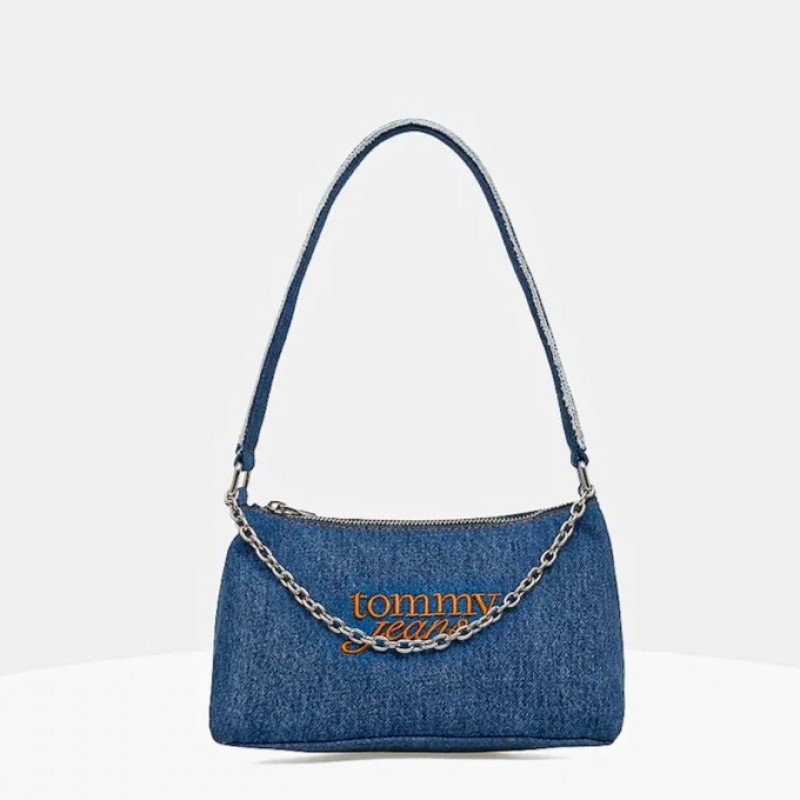Shoulder bag denim cool Blue Tommy jeans