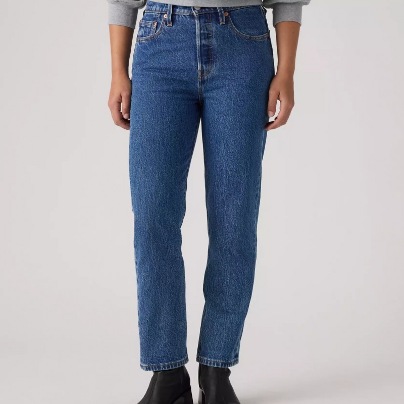 Τζίν παντελόνι 501® Original Fit Cropped med indigo Blue Levi's