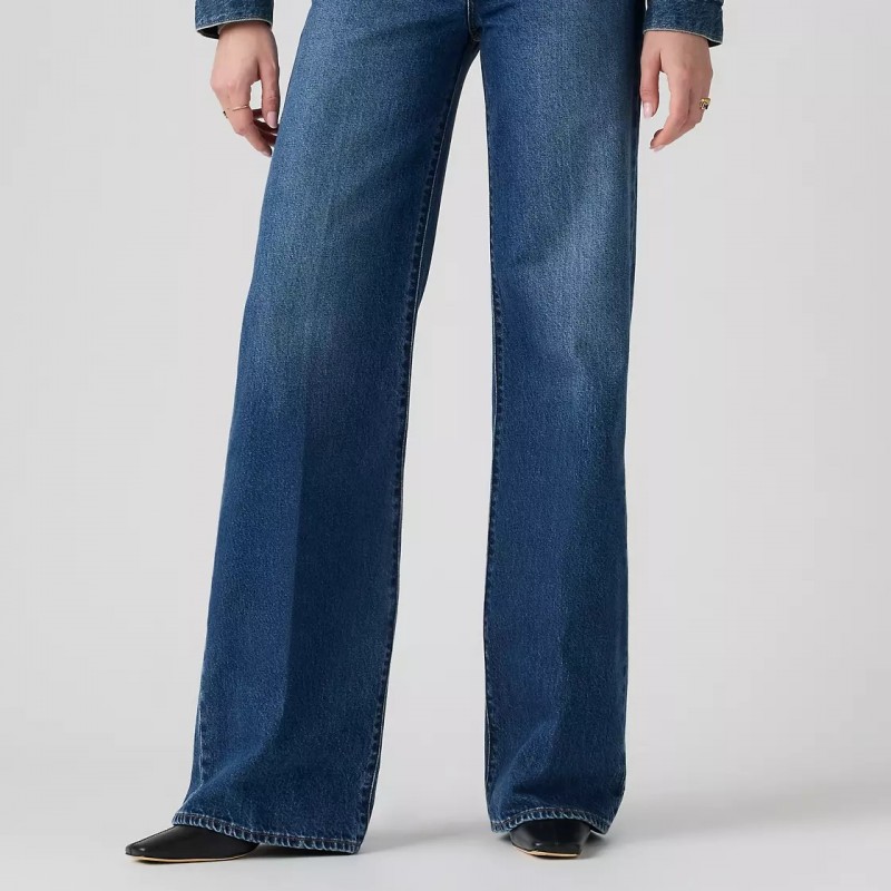 Τζίν Ribcage Wide Leg Jeans Blue Levi's