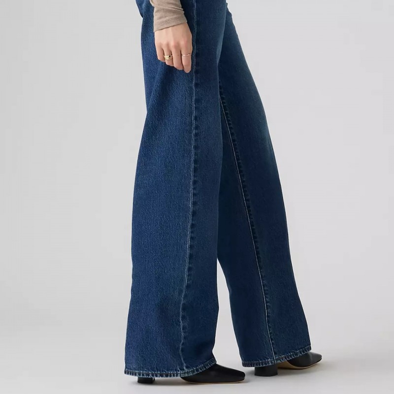 Τζίν Ribcage Wide Leg Jeans Blue Levi's