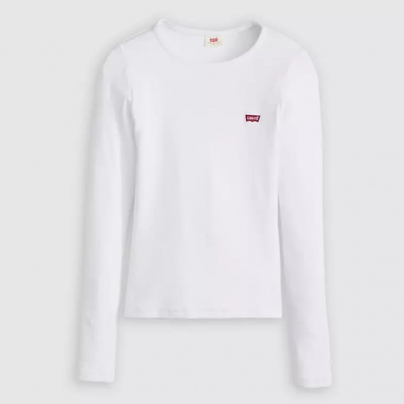 Μπλούζα με μακρύ μανίκι Hayes ls tee Neutrals White Levi's