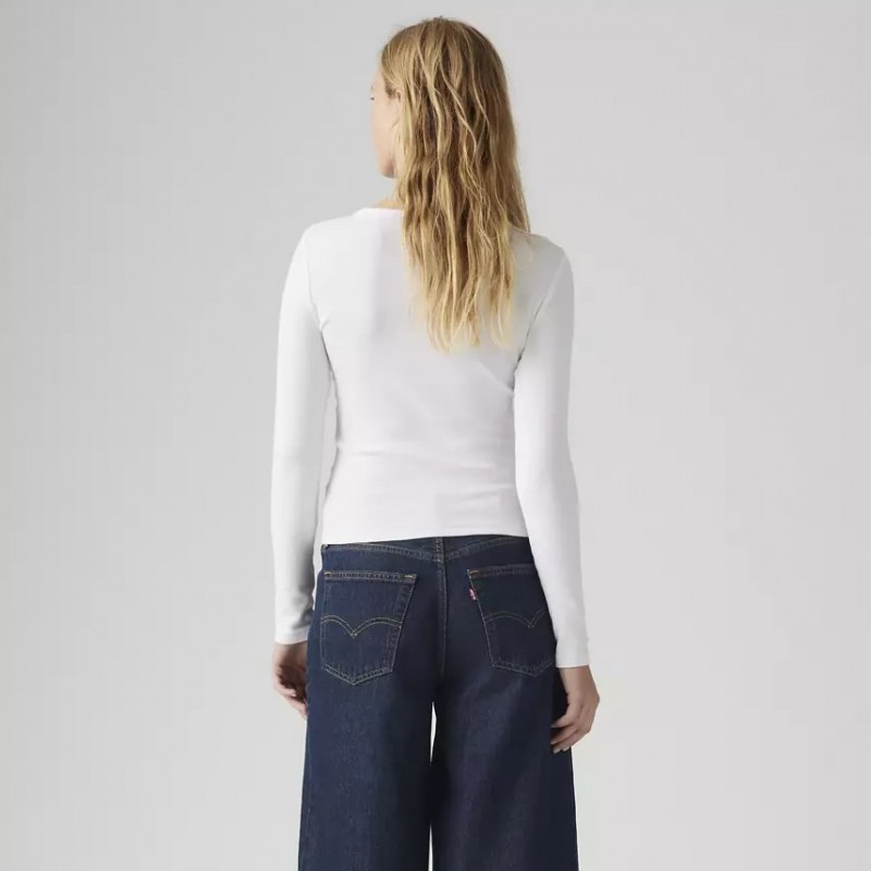 Μπλούζα με μακρύ μανίκι Hayes ls tee Neutrals White Levi's