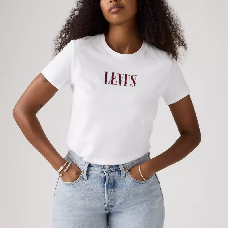Μπλούζα με κοντό μανίκι The Perfect Tee White Levi's