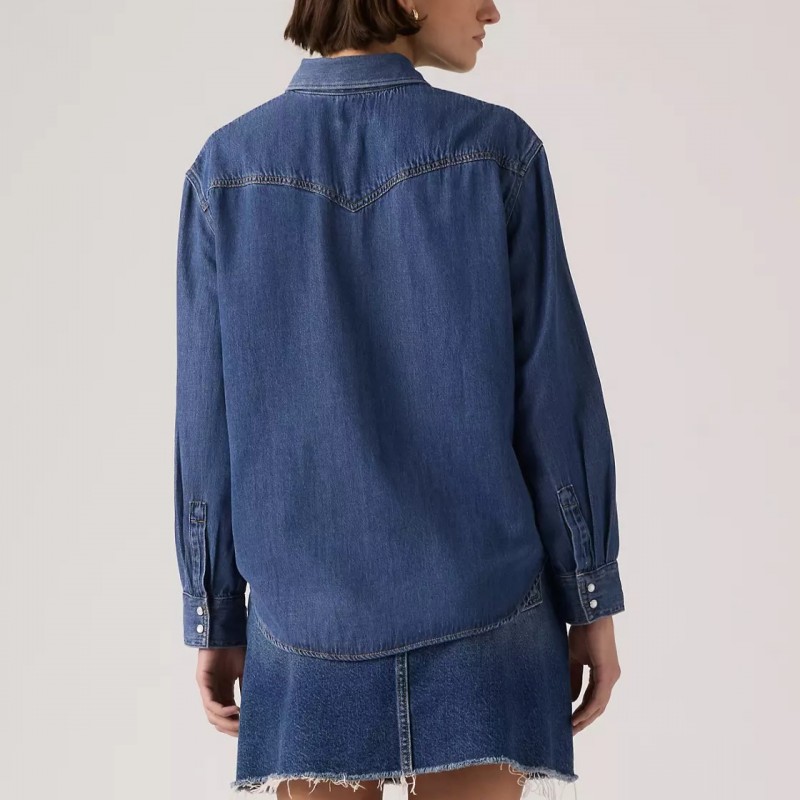 Πουκάμισο Τζίν Teodora Western Blue Levi's