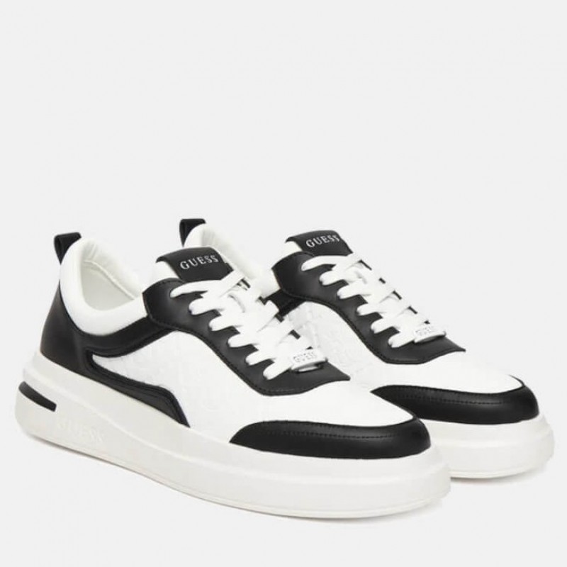 Sneakers ανδρικό Elbanο White-Black Guess