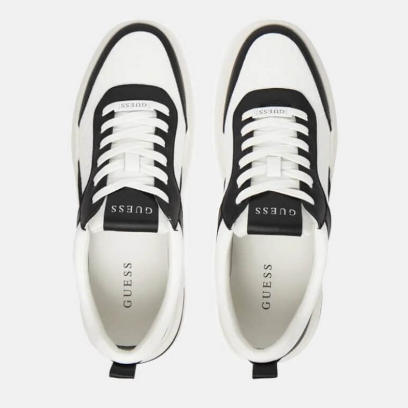 Sneakers ανδρικό Elbanο White-Black Guess