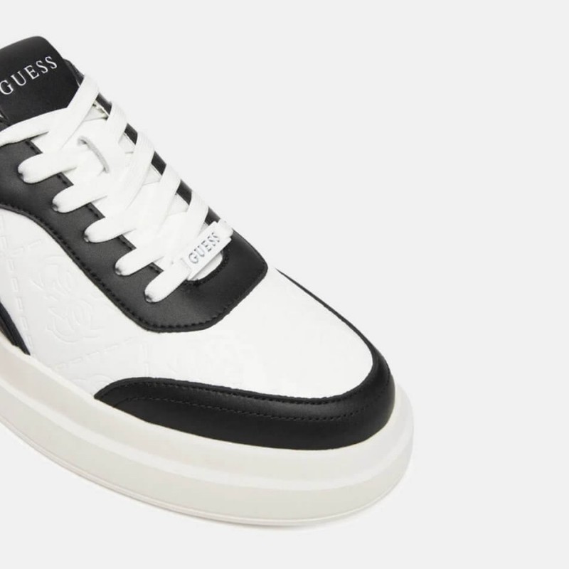 Sneakers ανδρικό Elbanο White-Black Guess