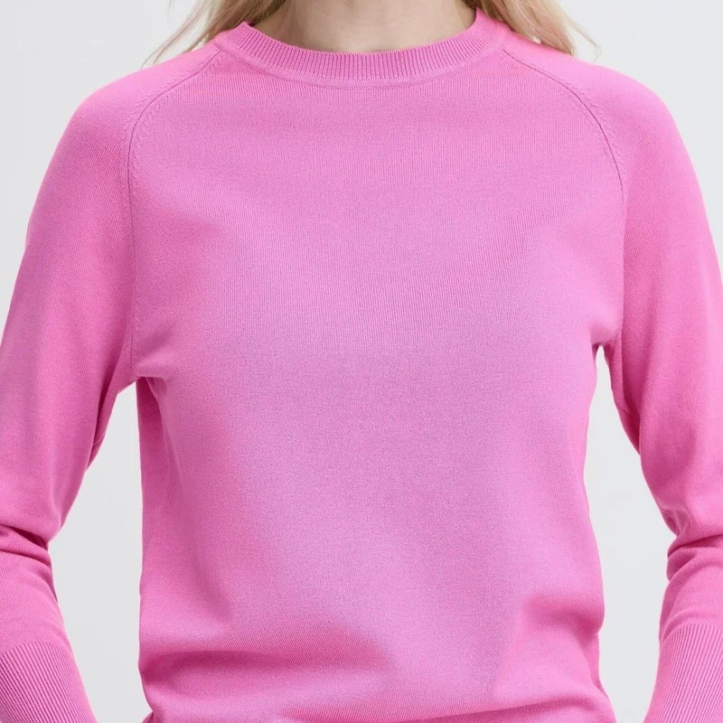 Μπλούζα με μακρύ μανίκι πλεκτή Bymmorla Fuchsia B.Young