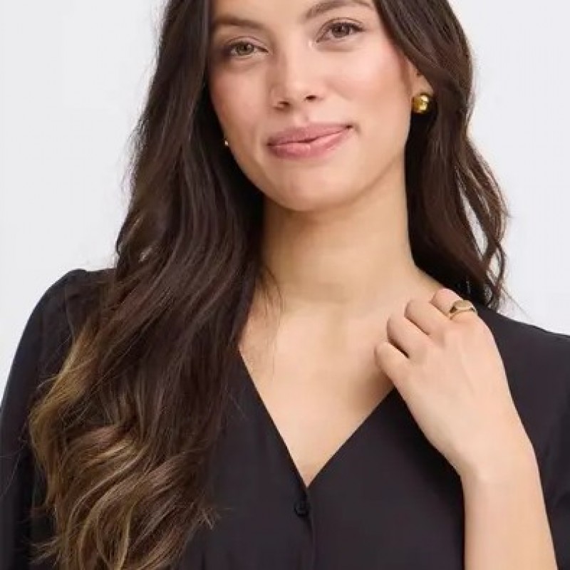 Φόρεμα v-neck Bymmjoella Black B.young