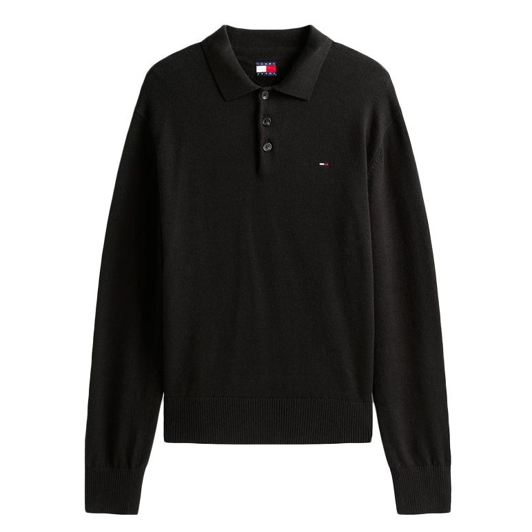 Polo sweater TJM Black Tommy jeans