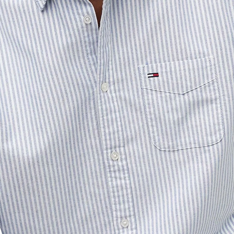 Πουκάμισο TJM Reg stripe oxford Blue Tommy jeans