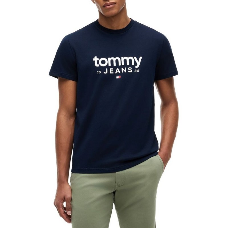 Μπλούζα με κοντό μανίκι TJM Slim graphic tee Blue Tommy jeans