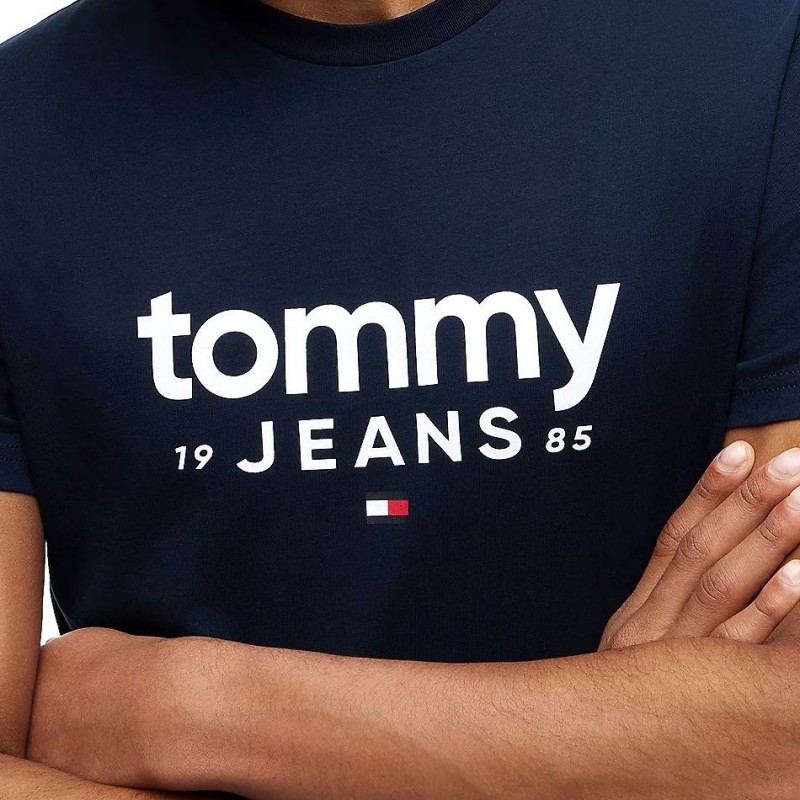 Μπλούζα με κοντό μανίκι TJM Slim graphic tee Blue Tommy jeans
