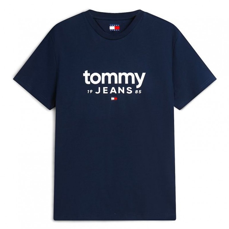 Μπλούζα με κοντό μανίκι TJM Slim graphic tee Blue Tommy jeans