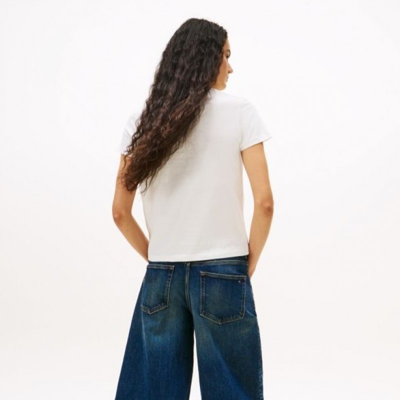 Μπλούζα με κοντό μανίκι TJW flag ss White Tommy jeans