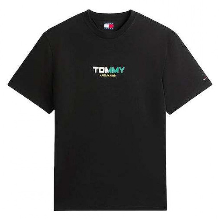 Μπλούζα με κοντό μανίκι TJM RLX LA Backprint Black Tommy jeans