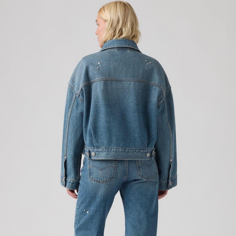 Τζίν μπουφάν loose crop trucker Blue Levi's