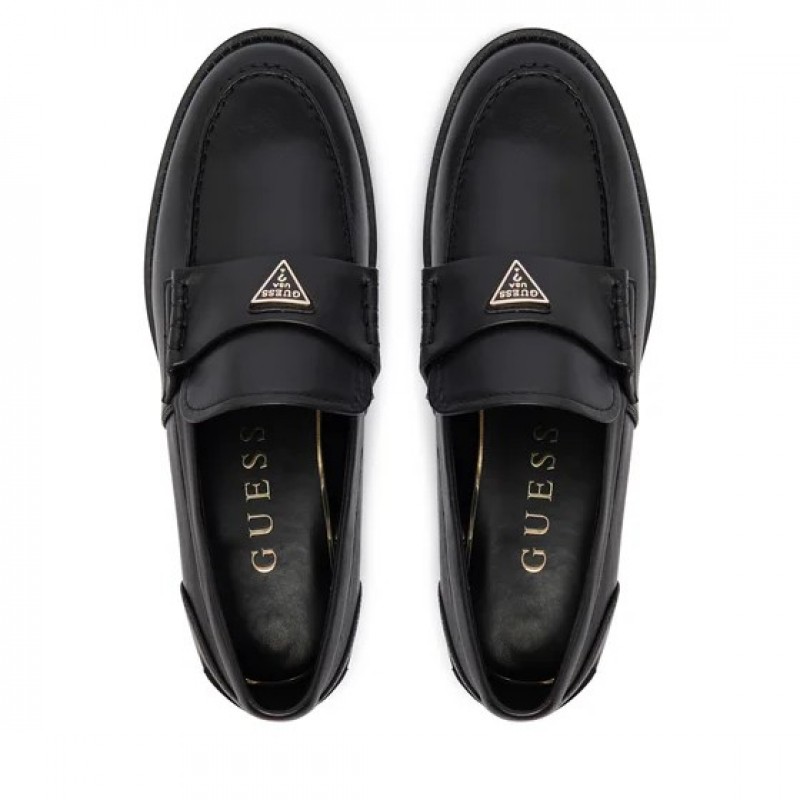 Παπούτσια γυναικεία loafers Beliso Black Guess