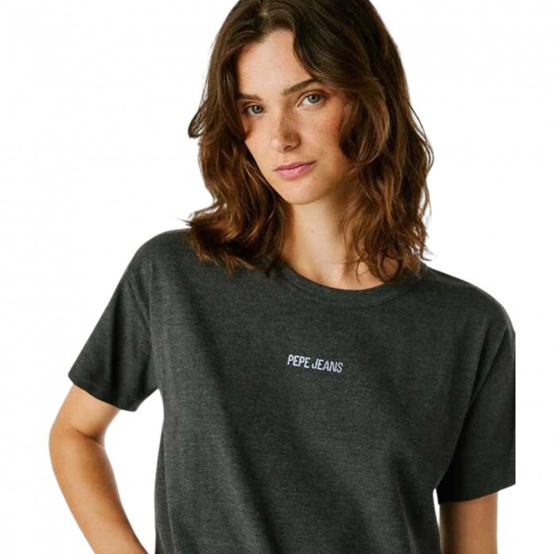Μπλούζα με κοντό μανίκι Blooma Grey Pepe jeans