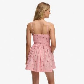 Φόρεμα μίνι all over print Pink Superdry