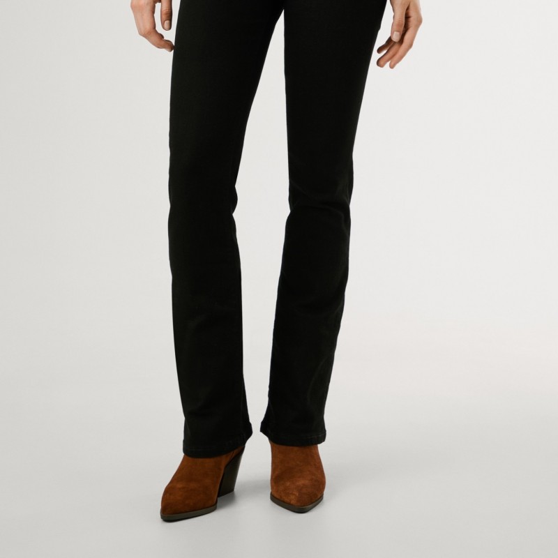 Παντελόνι τζίν low-rise bootcut fit jeans Black Pepe jeans
