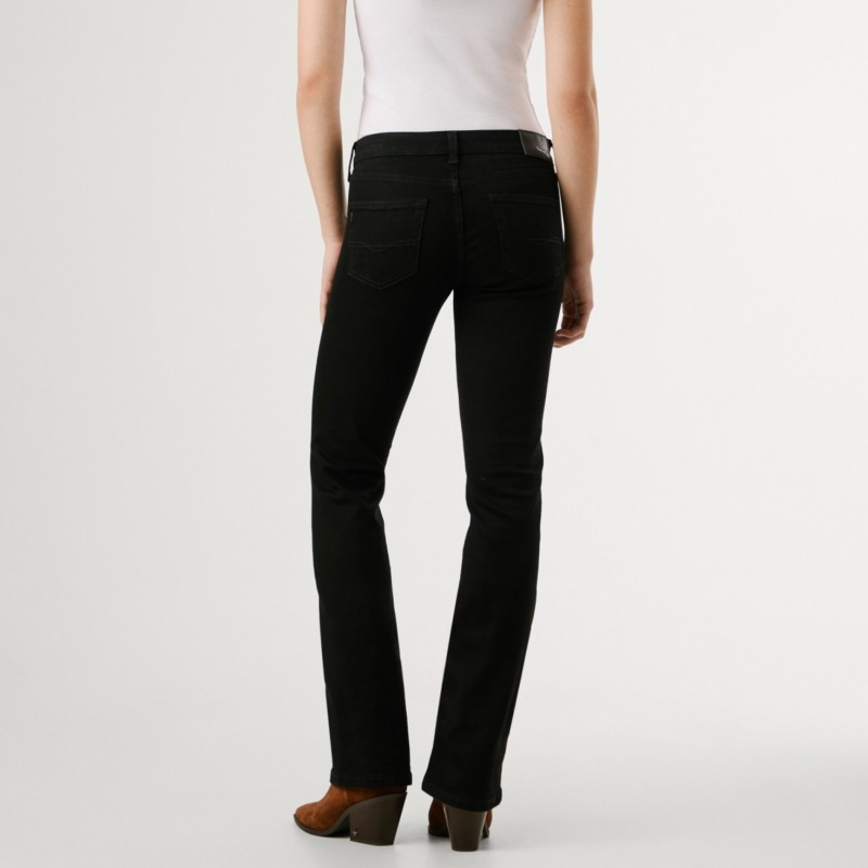Παντελόνι τζίν low-rise bootcut fit jeans Black Pepe jeans