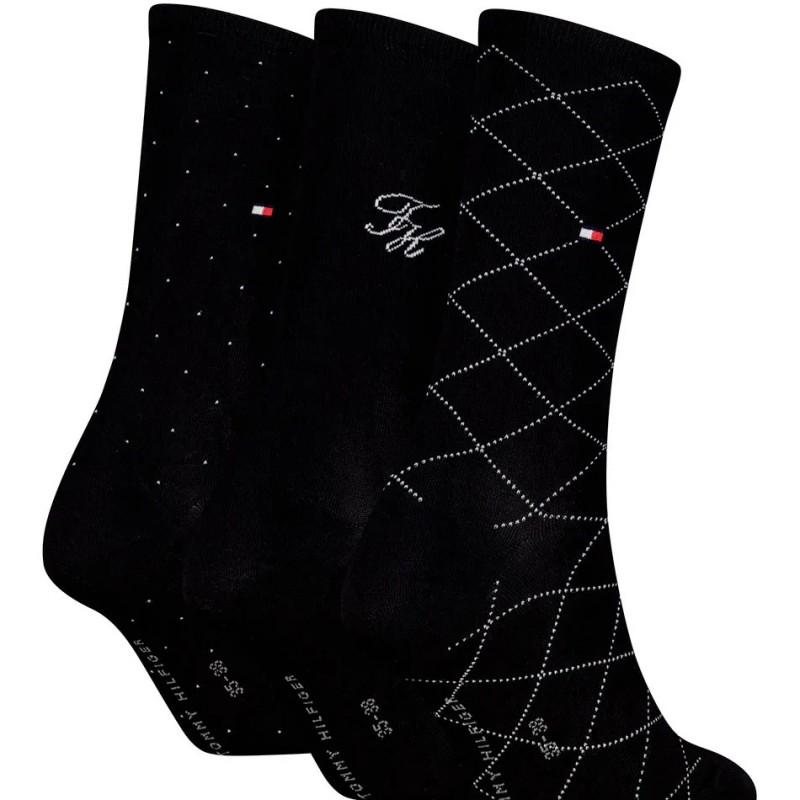 Κάλτσες σετ 3pack giftbox monogram Black Tommy jeans