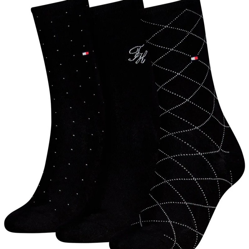 Κάλτσες σετ 3pack giftbox monogram Black Tommy jeans