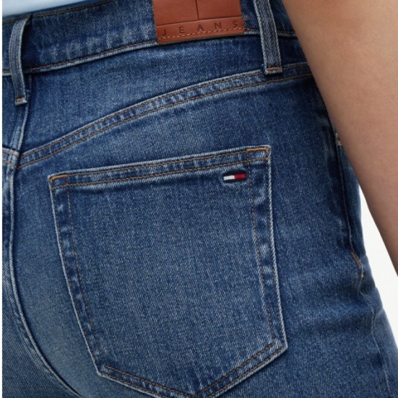 Τζίν παντελόνι Sylvia HGH FLR BJ0155 Blue Tommy jeans