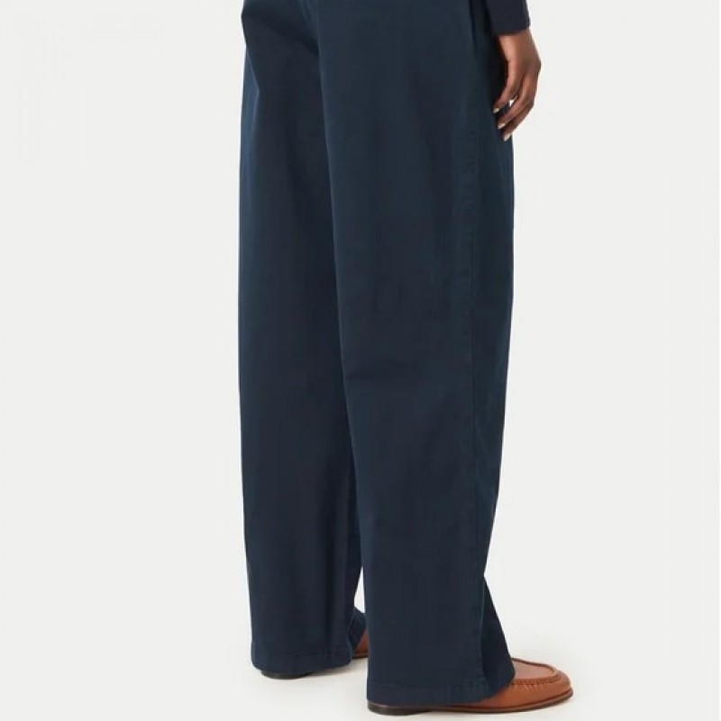 Παντελόνι wide leg twill Blue Tommy jeans