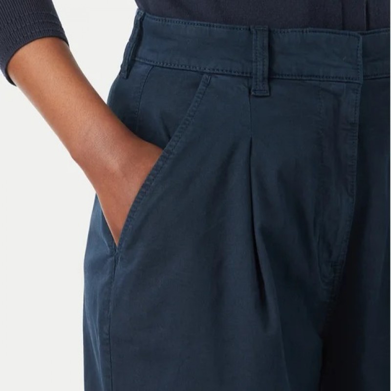 Παντελόνι wide leg twill Blue Tommy jeans