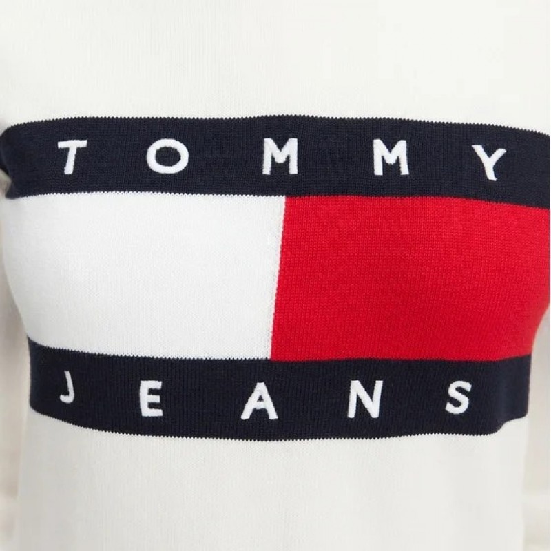 Μπλούζα πλεκτή TJW Crew neck knitted White Tommy Jeans