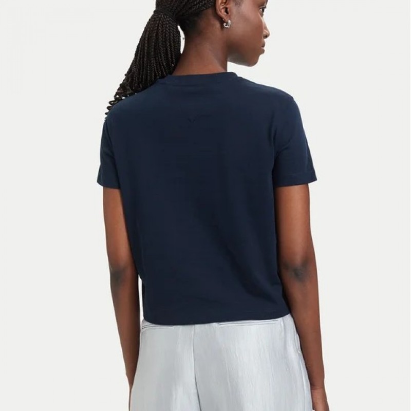 Μπλούζα με κοντό μανίκι TJW flag ss Blue Tommy jeans