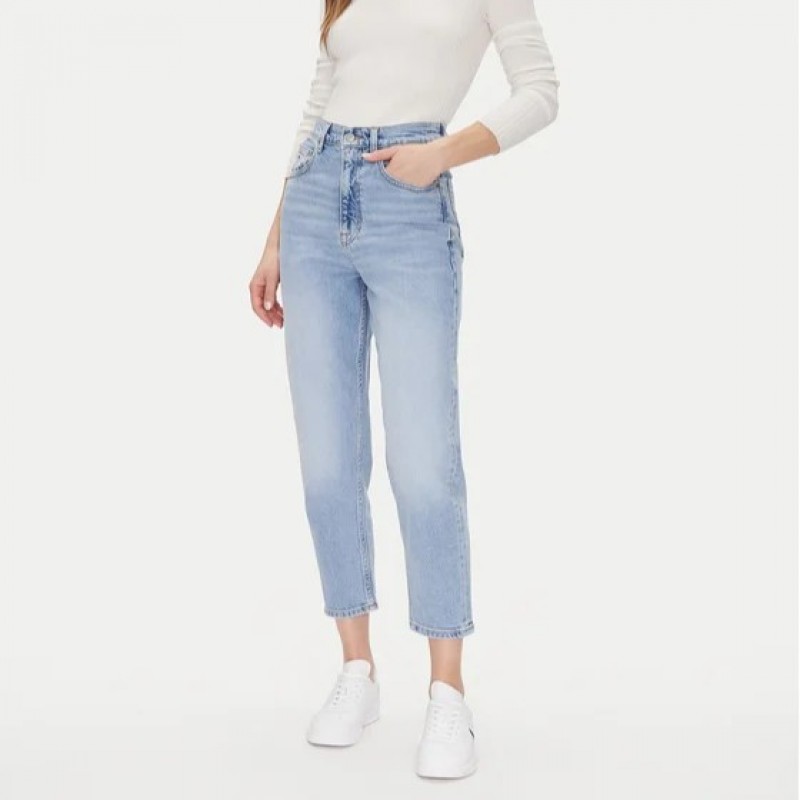 Παντελόνι τζίν Mom tpr BI0112 Blue Tommy jeans